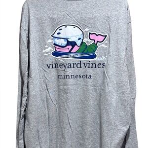 Mens Vineyard Vines Minnesota Long sleeve Tee